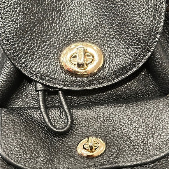 Black Leather Backpack by - Picture 2 of 9